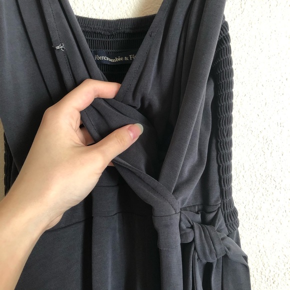 NWT Abercrombie & Fitch Grey Wrap Front Romper - Picture 4 of 4